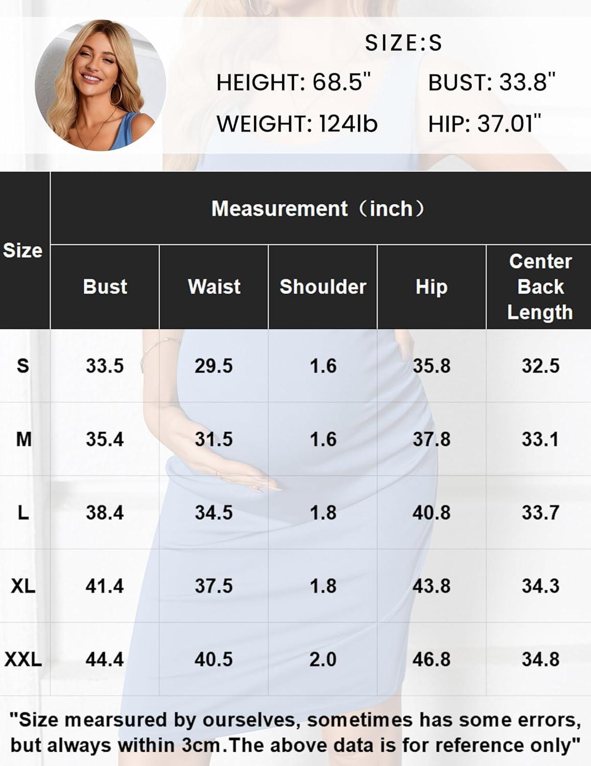 imageEkouaer Womens Summer Maternity Dress Side Ruching Sleeveless Bodycon Dress Cute Pregnancy Dress SXXLWine Red