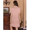 Ekouaer Button Down Nursing Nightgown V Neck Breastfeeding Dress Short Sleeve Classic Maternity Pajamas(Pink)