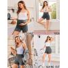 Ekouaer Maternity Shorts Over The Belly Pregnancy Lounge Summer Workout Pajama Sleep Shorts with Pockets(Dark Grey)