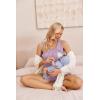 Ekouaer Women Maternity Nursing Pajama Set Breastfeeding Sleepwear Double Layer Sleeveless Top & Shorts Pregnancy PJS(Light Purple)