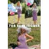 Ekouaer Women’s Maternity Dress Rib Knit Sleeveless Tank Side Slit Bodycon Dresses Pregnancy Clothes S-XXL(Purple)