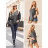 Ekouaer Women’s Maternity Nursing Tank Tops Sleeveless Breastfeeding Shirts Double Layer Summer Pregnancy Clothes(A-grey)