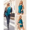 Ekouaer Women’s Maternity Nursing Tank Tops Sleeveless Breastfeeding Shirts Double Layer Summer Pregnancy Clothes(Blue Green)