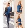 Ekouaer Women’s Maternity Nursing Tank Tops Sleeveless Breastfeeding Shirts Double Layer Summer Pregnancy Clothes(Navy)
