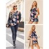 Ekouaer Women’s Maternity Nursing Tank Tops Sleeveless Breastfeeding Shirts Double Layer Summer Pregnancy Clothes(Navy Flower)