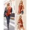Ekouaer Women’s Maternity Nursing Tank Tops Sleeveless Breastfeeding Shirts Double Layer Summer Pregnancy Clothes(Orange)