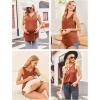 Ekouaer Women’s Maternity Nursing Tank Tops Sleeveless Breastfeeding Shirts Double Layer Summer Pregnancy Clothes(Orange)