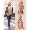Ekouaer Women’s Maternity Nursing Tank Tops Sleeveless Breastfeeding Shirts Double Layer Summer Pregnancy Clothes(Pink)
