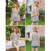 Ekouaer Women’s Maternity Nursing Tank Tops Sleeveless Scoop Neck Breastfeeding Shirt 3 Pack Double Layer Pregnancy Clothes(Black/Light Gray/Light Blue)