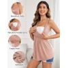 Ekouaer Women’s Maternity Nursing Top for Pregnancy and Postpartum, Easy Breastfeeding Tank Tee Shirts(Pink)