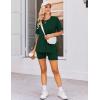 Ekouaer Women’s Maternity Pajamas Sets 2 Piece Outfits Short Sleeve Shirts and Biker Shorts Pregnancy Loungewear Mama Clothes(Green)