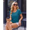Ekouaer Women’s Nursing Tops for Breastfeeding 3 Pack Maternity Shirts Double Layer Pregnancy Clothes Postpartum Tee Shirt(3pcs- Black + Teal + Wine Red)