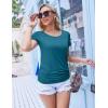 Ekouaer Women’s Nursing Tops for Breastfeeding 3 Pack Maternity Shirts Double Layer Pregnancy Clothes Postpartum Tee Shirt(3pcs- Black + Teal + Wine Red)