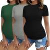 3pcs Black/ Grey/ Dark Green