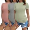 3pcs Dirty Pink/ Grey/ Light Green