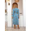 Ekouaer Women Kimono Robes Full Length Knit Bathrobe Lightweight Soft Sleepwear V-neck Casual Ladies Loungewear S-XXL(Light Blue – Juice)