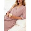 Ekouaer Women Robes Long Knit Bathrobe Lightweight Soft Kimono Robes Casual Ladies Loungewear with Pockets(Pink)