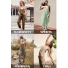 Ekouaer Womens Jumpsuit Sleeveless Casual Summer Overalls Jumpers Spaghetti Strap Baggy Long Pants Rompers with Pockets(Coffeebrown)