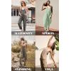 Ekouaer Womens Jumpsuit Sleeveless Casual Summer Overalls Jumpers Spaghetti Strap Baggy Long Pants Rompers with Pockets(Darkgrey)