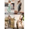 Ekouaer Womens Jumpsuit Sleeveless Casual Summer Overalls Jumpers Spaghetti Strap Baggy Long Pants Rompers with Pockets(Sage)
