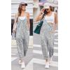 Ekouaer Womens Jumpsuit Sleeveless Casual Summer Overalls Jumpers Spaghetti Strap Baggy Long Pants Rompers with Pockets(White Floral)