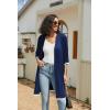 Ekouaer Women’s Nightgown and Robe Set 3/4 Sleeves Robes 2 Piece Bathrobe Set V-neck Lace Cami Sleepwear with Pockets S-2XL(Navy Blue)