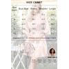 Ekouaer Women’s Satin Robes Silk Kimono Bath Robe Short Ruffled Hem Bride Bridesmaid Sleepwear with Pockets(01misty Rose)