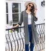 Ekouaer Womens Zipper Robe 3/4 Sleeve Ribbed Knit Short Bathrobe Lightweight Knee Length Housecoat with Pockets S-3XL