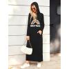Ekouaer Nightgowns for Women Cotton Nightgown Long Sleeve Hooded Night Gown Contrast Color Full Length Loungewear with Pocket(Black Rainbow)