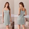 Ekouaer Robe Sets for Women 2 Pieces Nightgown Long Sleeves Bathrobe Soft Sleepwear 2025 S-2XL(Light Grey)