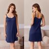 Ekouaer Robe Sets for Women 2 Pieces Nightgown Long Sleeves Bathrobe Soft Sleepwear 2025 S-2XL(Navy Blue)