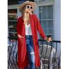 Ekouaer Waffle Robes for Women Long Zipper Bathrobes Lightweight House Coat Soft Sleepwear with Pockets Loungewear S-XXL(Red)