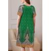 Ekouaer Women Robe Zipper Front Mumu Duster Robes Zip Up Housecoat Soft Sleepwear with Pockets(Feather Green)