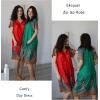 Ekouaer Women Robe Zipper Front Mumu Duster Robes Zip Up Housecoat Soft Sleepwear with Pockets(Feather Red)