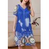 Ekouaer Women Robe Zipper Front Mumu Duster Robes Zip Up Housecoat Soft Sleepwear with Pockets(Mandola)