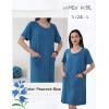 Ekouaer Women Zip Up Robe Short Bathrobe Lightweight House Coats Floral Print House Dress with Pockets Nightgown S-3XL(Peacock Blue)