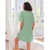 Ekouaer Women Zipper Robes Knit Short Bathrobe Lightweight House Coat with Pockets Soft Nightgown S-XXL(Turquoise)