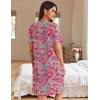 Ekouaer Women Zipper Robes Waffle Short Bathrobe Lightweight House Coat with Pockets Soft Nightgown S-3XL(Bright Paisley)