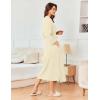 Ekouaer Women’s Robe Long Waffle Knit Bathrobe Lightweight Soft Kimono Robes Loungewear S-XXL(Beige)