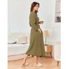 Ekouaer Women’s Robe Long Waffle Knit Bathrobe Lightweight Soft Kimono Robes Loungewear S-XXL(Big Waffle-army Green)