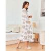 Ekouaer Women’s Robe Long Waffle Knit Bathrobe Lightweight Soft Kimono Robes Loungewear S-XXL(Floral White)