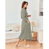 Ekouaer Women’s Robe Long Waffle Knit Bathrobe Lightweight Soft Kimono Robes Loungewear S-XXL(Light Green)