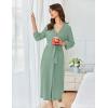 Ekouaer Women’s Robe Long Waffle Knit Bathrobe Lightweight Soft Kimono Robes Loungewear S-XXL(Mint Green)