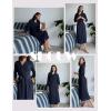 Ekouaer Women’s Robe Long Waffle Knit Bathrobe Lightweight Soft Kimono Robes Loungewear S-XXL(Navy Blue)