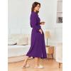 Ekouaer Women’s Robe Long Waffle Knit Bathrobe Lightweight Soft Kimono Robes Loungewear S-XXL(Purple)