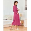Ekouaer Women’s Robe Long Waffle Knit Bathrobe Lightweight Soft Kimono Robes Loungewear S-XXL(Small Waffle-rose)