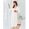 Ekouaer Women’s Robe Long Waffle Knit Bathrobe Lightweight Soft Kimono Robes Loungewear S-XXL(Small Waffle-white)