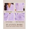 Ekouaer Women’s Zip Up Robe Fleece Bathrobe Long Zipper Lounger Warm Housecoat Long Sleeve Nightgown with Pockets S-XXL(Baby Blue)