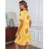 Ekouaer Womens’ Zipper Robe Short Sleeve Bathrobes Summer Sleepwear Soft Housecoat with Pockets Zip Up House Robes S-3XL(Floral Yellow)
