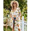 Ekouaer Womens’ Zipper Robe Short Sleeve Bathrobes Summer Sleepwear Soft Housecoat with Pockets Zip Up House Robes S-3XL(Oyster Lemon)
